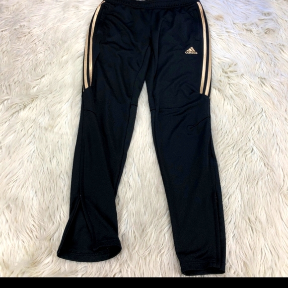 Adidas black with gold stripes - Picture 1 of 4